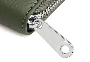 Cartera Pequeña de Cuero Genuino con Monedero con Cremallera y Bloqueo RFID para Almacenamiento Seguro de Tarjetas de Crédito - Product Image 5