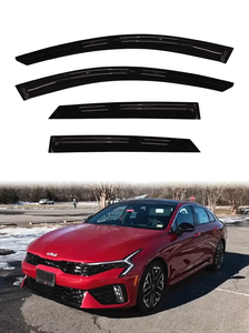 Kia K5 2021-ON - Pare-soleil transparent en acrylique noir fin GCS - 4 pièces - Protection et décoration des vitres de voiture - Ruban adhésif 3M - Product Image 2