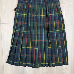 Falda Kilt Escocesa Verde de Lana para Mujer, Talla 30, Diseño Moderno Tartan con Hebillas de Cuero 2026 - Product Image 3