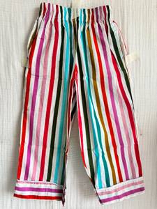 <b>Rainbow</b> Stripe Multicolor Striped Kids Co-Ord Two-Piece <b>Shirt</b> and Shorts Set 100% Cotton Breathable Toddler - Product Image 2