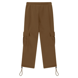 Men's Navy Blue Canvas Cargo Sweatpants Spandex/Cotton Elastic Waist Drawstring Multiple Pockets Casual Jogger Pants Windproof - Product Image 5