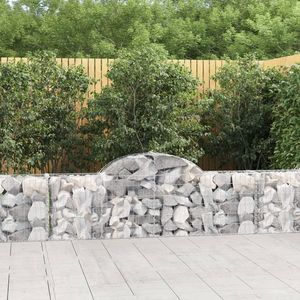 Set di 4 Cesti Gabion in Ferro Zincato Argentato - Product Image 1