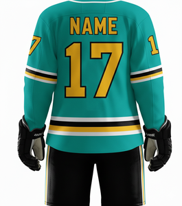 Uniforme de Hockey sobre Hielo Personalizado de Fábrica, Uniforme de Hockey sobre Hielo de Poliéster con Etiqueta Privada para Entrenamiento - Product Image 5