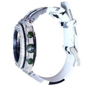Reloj de Diamantes Cultivados en Laboratorio DEF de Alta Calidad, Diamantes Incoloros, Estilo Hip Hop - Product Image 3