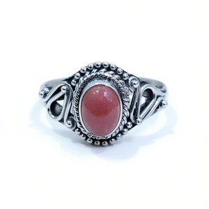 3.7 Grams Rhodochrosite <b>Crystal</b> <b>Ring</b> Elegant and Unique Jewelry Piece - Product Image 2