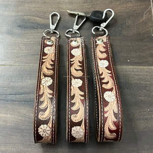 Correa de Cuero Hecha a Mano para Llavero, Correa de Muñeca Estilo Western, Accesorio para Llaves de Auto, Cordón para Teléfono Celular, Correa de Muñeca para Mujer, Correa para Bolso - Product Image 4