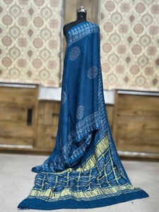 Último Diseño de Saree Bandhani – Saree Ligero de Seda Artificial con un Aspecto Tradicional y Elegante - Product Image 3