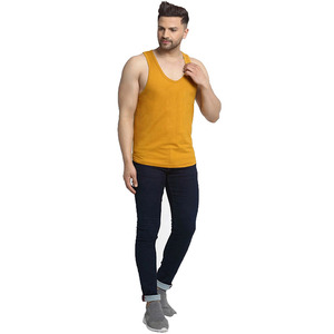 <b>Men's</b> Quality Custom Logo <b>Y</b> Back Muscle Fitness Stringer Tank Top Breathable Undershirts for Bodybuilding Workout - Product Image 1