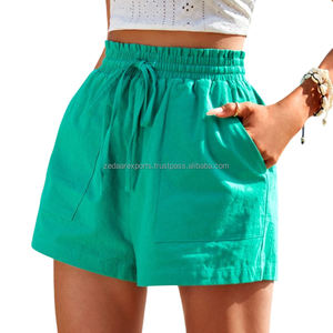 Pantalones cortos de lino para mujer para el verano cómodos durante todo el día elegantes y transpirables - Product Image 6