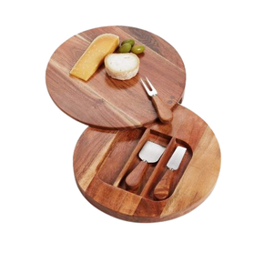 เขียงไม้มะม่วงแบบใหม่พร้อมหูจับ สำหรับเสิร์ฟพิซซ่า ผลไม้ และผัก - Product Image 1