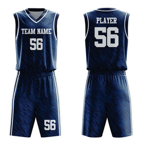 Uniforme de basketball respirant en polyester pour hommes, personnalisable avec le nom de l'équipe, sans manches, confortable, vente en gros - Product Image 1