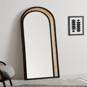 Ornate gold full length mirror, vintage baroque scrollwork floor dressing mirror, available at wholesale prices. - Product Image 3
