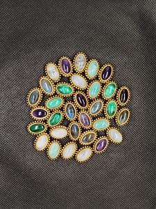 Gemstone Connector Gold Plated & Antique Plated Jewelry Making Double Loop Connector - Product Image 4