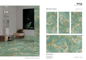 Azulejos de porcelana con acabado Iris de diseño elegante, tamaño 60x120cm, 600x1200mm, 24x48, para uso en paredes y suelos interiores con estilo. - Product Image 3