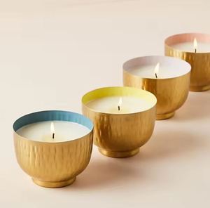 ที่ใส่เทียนทีไลท์โลหะสีทอง สำหรับเป็นของขวัญและของตกแต่งบ้าน ของตกแต่งงานแต่งงาน ของขวัญสำหรับครอบครัว เทศกาลต่างๆ สีสันสดใส - Product Image 1