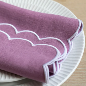 ผ้าเช็ดปากปักลายดอกไม้อุปกรณ์บนโต๊ะอาหาร - Product Image 2