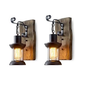 Lanterne murale extérieure, applique murale étanche, luminaire mural noir antirouille avec base en verre transparent, lampe murale - Product Image 6