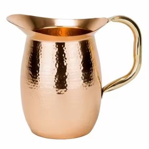 Fine Crafted Copper Water Jug Suitable for Dining <b>Table</b> Kitchen Use Beverage Serving and Gift Collection - Product Image 3
