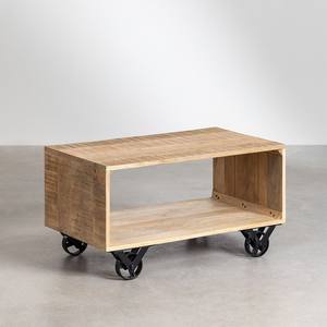 Mesa de Centro Vandana Amber Legacy de Madera de Mango con Ruedas Olson - Product Image 3