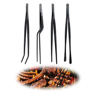 Pinzas de Cocina de Titanio Multiángulo de Primera Calidad con Punta Fina de Acero Inoxidable para Emplatar como un Chef - Product Image 1