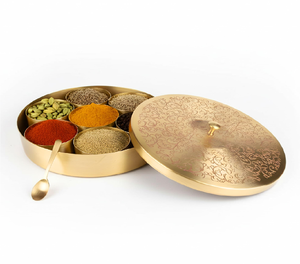 Excellent Quality Brass Spice <b>Box</b> Customized Sale Brass Spice <b>Box</b> Best Designer <b>Herb</b> And Spice Tools - Product Image 6
