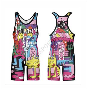 Custom Men's Wrestling <b>Singlet</b> Gym <b>Weightlifting</b> Compression Sportswear Stretch Sublimation Team Uniform Adults - Product Image 4