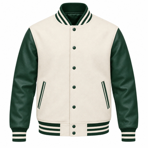 Blouson universitaire streetwear pour homme, design hivernal, avec capuche personnalisée sur le devant, haute qualité, manches longues, style baseball universitaire - Product Image 3