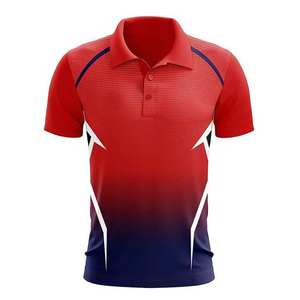 Camisetas Polo Rojas de Manga Corta para Hombre al por Mayor, Alta Calidad, 100% Algodón, Técnica Bordada, Transpirables, Tejido Liso - Product Image 1