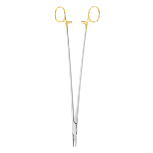 Porte-aiguille manuel TC Ryder 6 pouces avec anneau doré en carbure de tungstène, instrument chirurgical réutilisable pour microchirurgie - Product Image 2