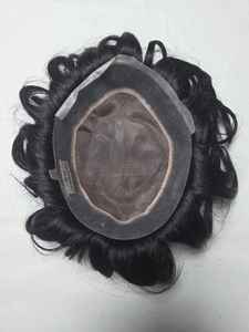 Perruque toupet en cheveux humains mono de qualité supérieure, origine Taz Hair Autriche, style Bangladesh, avec des ondulations naturelles et profondes - Product Image 2