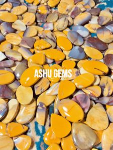 Piedra preciosa de jaspe Mookaite de alto grado Natural 100%, piedra de cuarzo suelta hecha a mano de alta calidad para accesorios de fabricación de joyas - Product Image 2