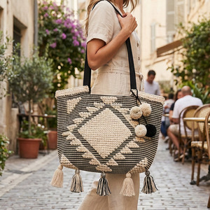 Bolsos Bohemios para Mujer, Estilo Casual de Verano, Banjara Multicolor, Bolsos de Hombro Grandes para Compras y Uso Múltiple, Bolsa para Ropa Estilo Boho - Product Image 2