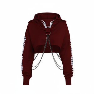 Sweat à capuche pour femme, à sequins, manches longues, personnalisable, OEM, vente en gros - Product Image 1