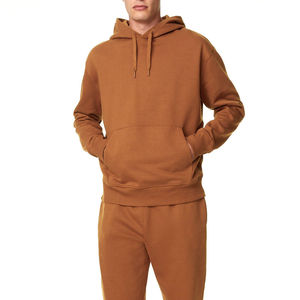 Sweat à capuche oversize en molleton 100 % coton épais pour homme, épaules tombantes, logo personnalisé imprimé ou brodé, couleur unie, vente en gros - Product Image 1