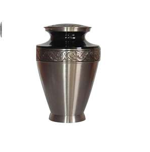 Modern Bronze Finish Modern <b>Memorial</b> <b>Keepsake</b> Urn Elegant Cremation <b>Keepsake</b> Urn For Ashes - Product Image 2