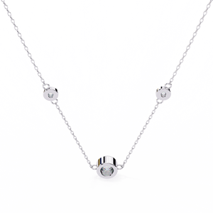 Minimalist 14K <b>Solid</b> <b>Gold</b> Round Cut Bezel Set Lab Diamond Solitaire <b>Pendant</b> Necklace for Women Party Gift - Product Image 5