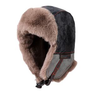 Lei Feng หมวกนักบินชายหญิง, หมวกขี่แบบหนาบุขนแกะป้องกันหูหมวกนักบินสกีกลางแจ้งงานปาร์ตี้ - Product Image 4