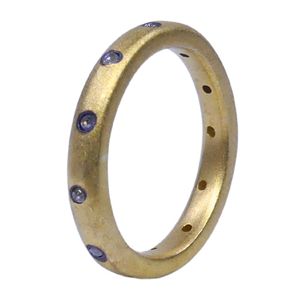 Wedding Wear 925 Sterling Silver Gold Plated Jewelry Diamond Gemstone Women Wear Classic Couple <b>Spinner</b> <b>Ring</b> - Product Image 1