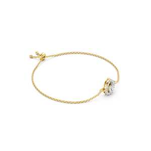 10K <b>Solid</b> <b>Gold</b> Rhodium Plated IGI Certified Lab Grown Diamond Pear Halo Adjustable Chain Luxury Bracelet Women Fine Jewelry Gift - Product Image 3