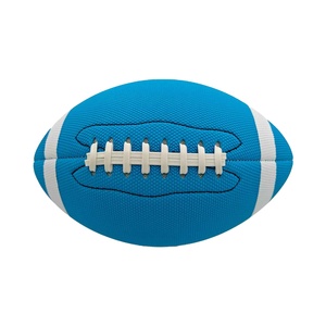 Balón de rugby profesional de cuero resistente cosido a mano, ideal para entrenamiento y partidos, con agarre duradero y personalizado. - Product Image 1