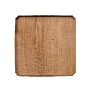 Bandeja de Madera Maciza Hecha a Mano para Servir Alimentos |   Bandeja de Madera Natural para Uso Doméstico y Comercial - Product Image 3