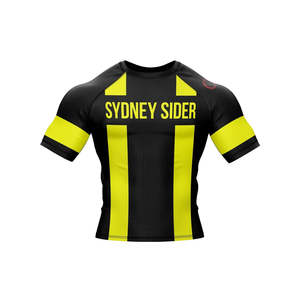 Custom Short <b>Sleeve</b> Rashguard Surf MMA BJJ Jiu Jitsu Front Design Your Own Compression Shirt Sublimated Martial Arts Wear - Product Image 4
