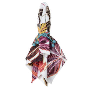 Set di 4 Tovaglioli Rettangolari Stampati in Stile Bohémien in Poliestere, Set di Accessori Lavabili in Lavatrice - Product Image 3