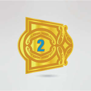 Golden Metal <b>Wrestling</b> Championship Belt with Blue Accents and Custom Text Design Golden metal <b>wrestling</b> belt Blue accent champ - Product Image 4