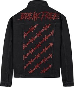 Wholesale Custom Logo Front 100% Cotton High Quality Casual Men's Winter Jeans <b>Jacket</b> Breathable Eco-Friendly Quick Dry Outdoor - Product Image 2