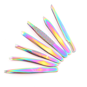 Pince à épiler professionnelle de luxe en acier inoxydable, faite à la main, à pointe fine, pour la séparation des cils et le toilettage des sourcils, avec logo personnalisé - Product Image 5