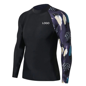 T-shirt de compression pour homme, fabrication directe d'usine, manches longues, UPF50+, séchage rapide, respirant, logo personnalisé, vêtements d'entraînement MMA - Product Image 1