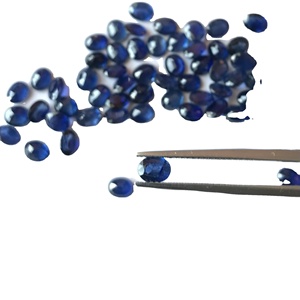 หินแซฟไฟร์สีฟ้ารูปไข่5x4มม. เพชรพลอยแซฟไฟร์เหลี่ยมเพชรพลอยหินธรรมชาติสำหรับทำเครื่องประดับอัญมณี vivaaz ขายส่ง IGI - Product Image 2