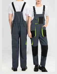 Salopette de travail robuste en coton – Salopette de peintre légère et flexible, ajustable, coupe slim, confortable, avec protection intégrée - Product Image 2