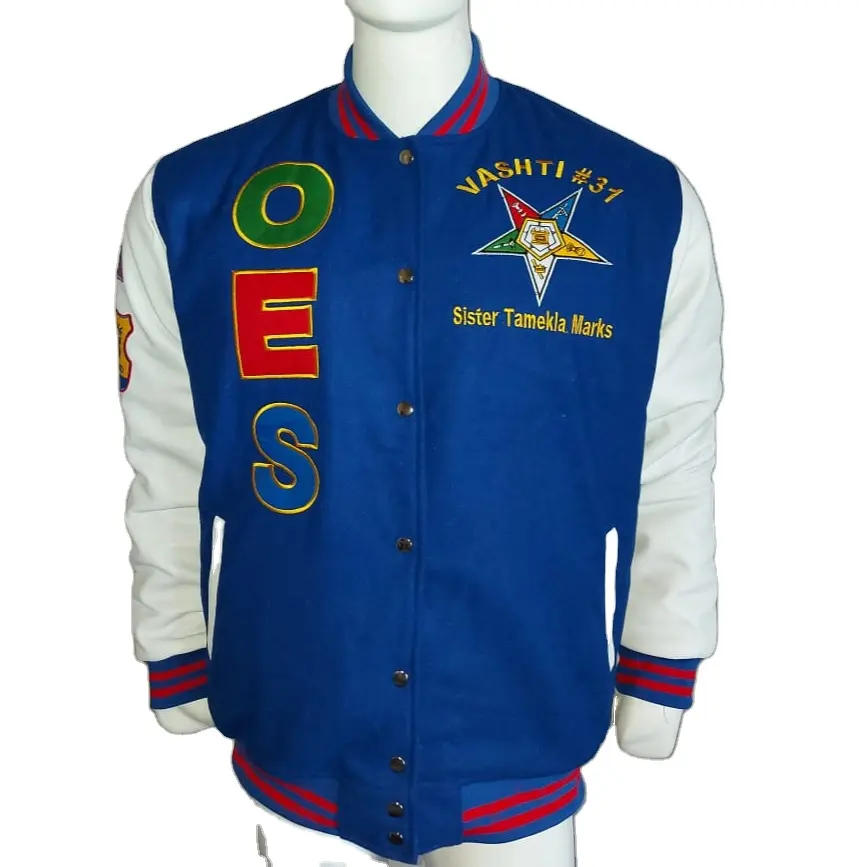 BaseballジャケットLetterman Jacket Best品質versity Jacketウールボディ革Sleeves OEM/ODM